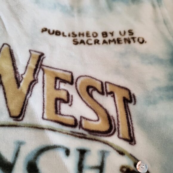 French Postcards The Wild West Ranch Sequined Velour Zip Up Hoodie Size Medium - Picture 13 of 14